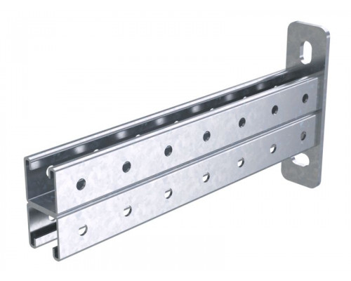 Консоль двойная, 41х41мм, L400мм, INOX 304 IBBD4140C | Консоль двойная, 41х41мм, L400мм, INOX 304