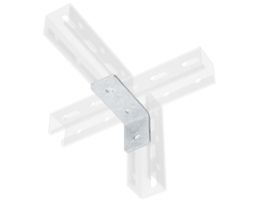 Уголок одиночный удлиненный 92 мм, INOX 304 IBMC1012C | Уголок одиночный удлиненный 92 мм, INOX 304