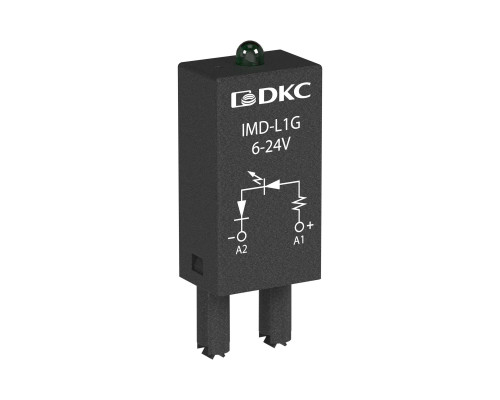 Модуль индикации и защиты, LED зеленый+Варистор (A1+), 120V AC/DC IMD-LV3G | Модуль индикации и защиты, LED зеленый+Варистор (A1+), 120V AC/DC