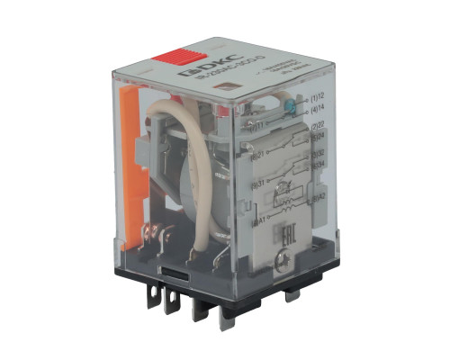 Реле миниатюрное силовое, 3CO, ком. ток 16А, AgSnO2, напряжение 230V AC, опция: тест-кнопка+светодиод IR-230AC-3CO-D | Реле миниатюрное силовое, 3CO, ком. ток 16А, AgSnO2, напряжение 230V AC, опция: тест-кнопка+светодиод