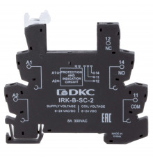 Колодка ультратонкая для реле серии RIS, вх. напр. 110V AC/DC, винт. клеммы