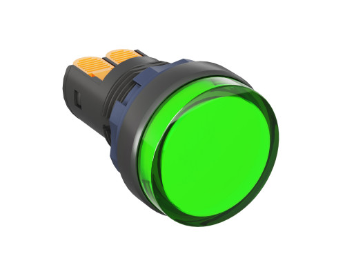 Сигнальный индикатор со встроенным диодом 220В, зеленый, зажим Plug-In M22L-F220GPP | Сигнальный индикатор со встроенным диодом 220В, зеленый, зажим Plug-In