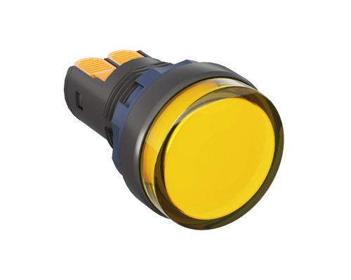 Сигнальный индикатор со встроенным диодом 220В, желтый, зажим Plug-In M22L-F220YPP | Сигнальный индикатор со встроенным диодом 220В, желтый, зажим Plug-In