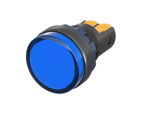 Сигнальный индикатор со встроенным диодом 24В, синий, зажим Plug-In M22L-F24BPP | Сигнальный индикатор со встроенным диодом 24В, синий, зажим Plug-In