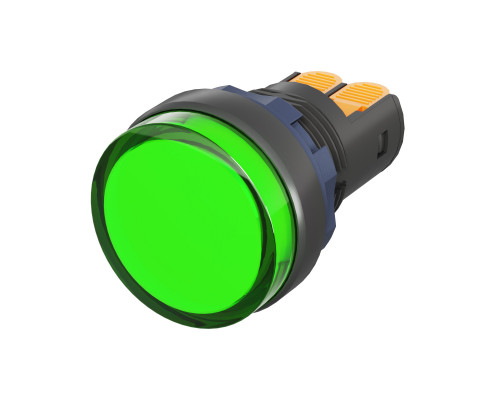 Сигнальный индикатор со встроенным диодом 24В, зеленый, зажим Plug-In M22L-F24GPP | Сигнальный индикатор со встроенным диодом 24В, зеленый, зажим Plug-In