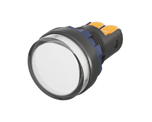 Сигнальный индикатор со встроенным диодом 24В, белый, зажим Plug-In M22L-F24WPP | Сигнальный индикатор со встроенным диодом 24В, белый, зажим Plug-In