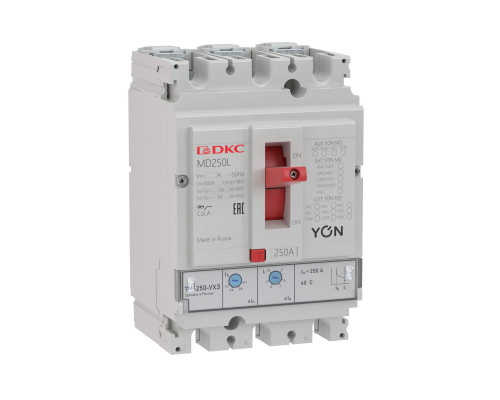 Автоматический выключатель YON MD250N-TM160 3P 160А 40kA Ir 0.7…1xIn Ii 5…10xIn MD250N-TM160 | Автоматический выключатель YON MD250N-TM160 3P 160А 40kA Ir 0.7…1xIn Ii 5…10xIn