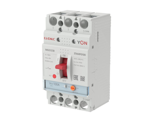 Авт. выкл. YON MGS125 3P 80-100A 18kA MGS125B-3TAMF0100 | Авт. выкл. YON MGS125 3P 80-100A 18kA