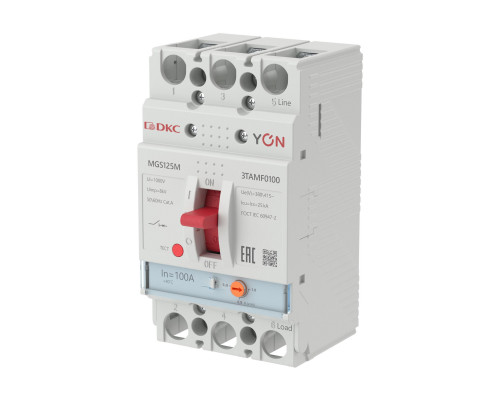 Авт. выкл. YON MGS125 3P 80-100A 25kA MGS125M-3TAMF0100 | Авт. выкл. YON MGS125 3P 80-100A 25kA