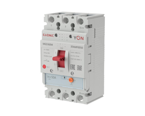 Авт. выкл. YON MGS160 3P 40-50A 25kA MGS160M-3TAMF0050 | Авт. выкл. YON MGS160 3P 40-50A 25kA