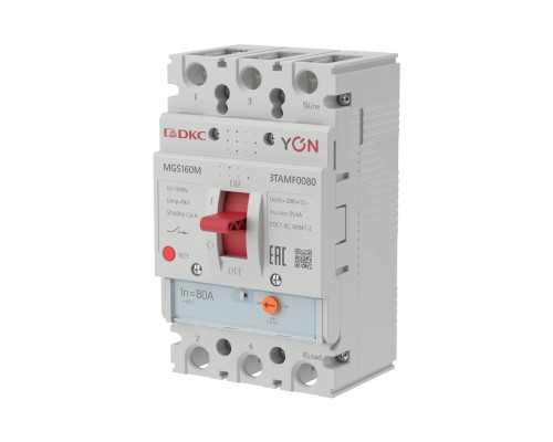 Авт. выкл. YON MGS160 3P 64-80A 25kA MGS160M-3TAMF0080 | Авт. выкл. YON MGS160 3P 64-80A 25kA