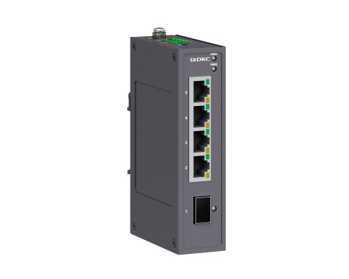 Промышленный неуправляемый коммутатор, 1×100Base-X, SFP слот: 4×10/100Base-T(X) портов RJ45, 12-48В DC/18-30В AC, с резервированием N1000-1SFP4T-P2 | Промышленный неуправляемый коммутатор, 1×100Base-X, SFP слот: 4×10/100Base-T(X) портов RJ45, 12-48В DC/18-30В AC, с резервированием