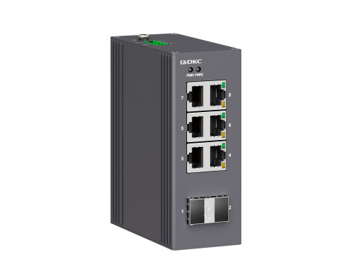 Промышленный неуправляемый коммутатор, 2×100Base-X, SFP слотов: 6×10/100Base-T(X) портов RJ45, 12-48В DC/18-30В AC, с резервированием N1000-2SFP6T-P2 | Промышленный неуправляемый коммутатор, 2×100Base-X, SFP слотов: 6×10/100Base-T(X) портов RJ45, 12-48В DC/18-30В AC, с резервированием