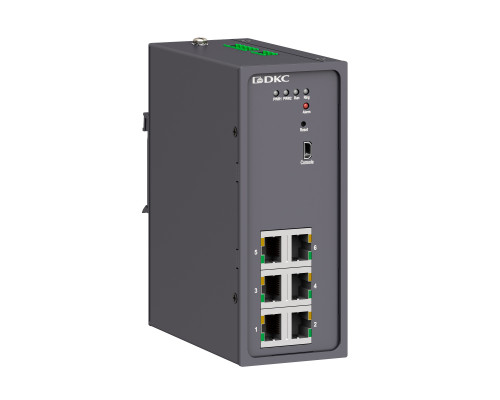 Промышленный управляемый коммутатор, 6×10/100Base-T(X) портов RJ45,консольный порт Mini USB, 24-48В DC (18-72В DC), с резервированием N2000-6T-P1 | Промышленный управляемый коммутатор, 6×10/100Base-T(X) портов RJ45,консольный порт Mini USB, 24-48В DC (18-72В DC), с резервированием