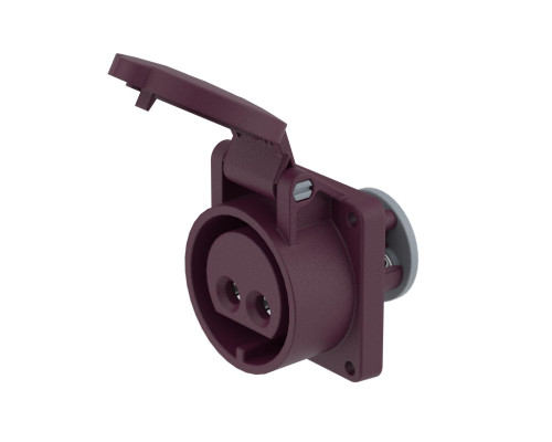 PSS024-032-02 | Розетка панельная PSS IP44 32A 2P 25В