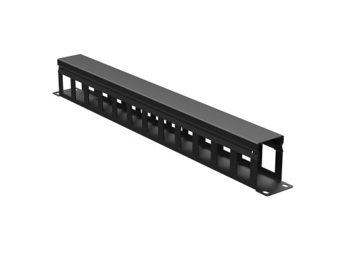 Кабельный органайзер с крышкой 1U, глубина 60 мм, для 19 IT-корпусов, RAL9005 R5CP1961HEB | Кабельный органайзер с крышкой 1U, глубина 60 мм, для 19 IT-корпусов, RAL9005