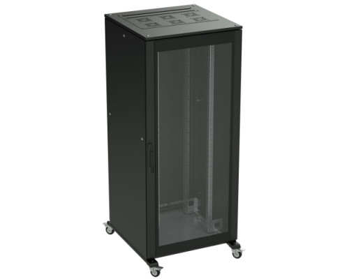 Напольный 19 IT-корпус ДКС серии CQE 38U 800х1800х1000, двери стекло+сплошная, панели для крыши, кабельный ввод, RAL9005 R5IT3881GSB | Напольный 19 IT-корпус ДКС серии CQE 38U 800х1800х1000, двери стекло+сплошная, панели для крыши, кабельный ввод, RAL9005