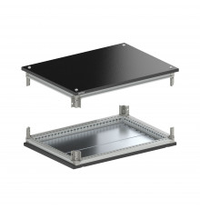 Крыша и основание RAL9005 с направляющими для корпусов CQE N, ШхГ 1200х1200 мм, комплект