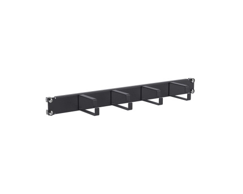 Кабельный органайзер 4 кольца 1U для 19 IT-корпусов, RAL9005 R5PC191HEB | Кабельный органайзер 4 кольца 1U для 19 IT-корпусов, RAL9005