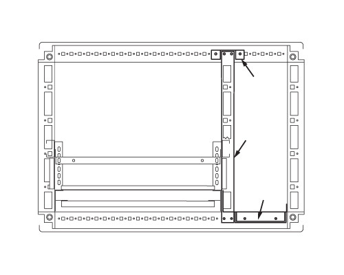 Комплект для создания кабельного отсека, для шкафов DAE/CQE 1800 x 400 R5PFI1840 | Комплект для создания кабельного отсека, для шкафов DAE/CQE 1800 x 400