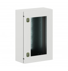 Корпус навесной уличный ST Outdoor с М/П с прозрачной дверью ВxШxГ 600x400x200 мм, IP66