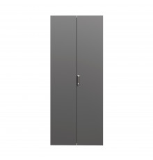 Дверь сплошная двухстворчатая для IT-CQE 1600 x 600 RAL9005