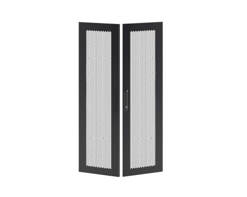 Дверь перфорированная двухстворчатая для IT-CQE 1600 x 600 RAL9005 RBITCPMD1660 | Дверь перфорированная двухстворчатая для IT-CQE 1600 x 600 RAL9005