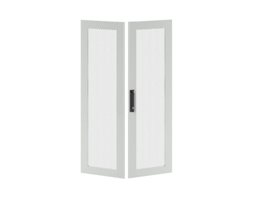 Дверь перфорированная двухстворчатая для IT-CQE 1800 x 800 RAL7035 RGITCPMD1880 | Дверь перфорированная двухстворчатая для IT-CQE 1800 x 800 RAL7035