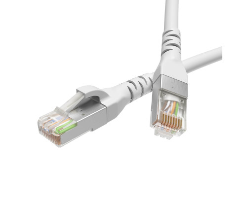 Патч-корд экранированный CAT5E F/UTP 4х2, LSZH, белый, 2.0м RN5EFU4520WH | Патч-корд экранированный CAT5E F/UTP 4х2, LSZH, белый, 2.0м