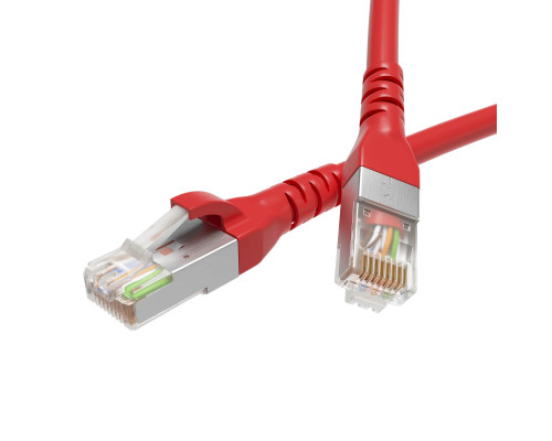 Патч-корд экранированный CAT5E F/UTP 4х2, LSZH, красный, 7.0м RN5EFU4570RD | Патч-корд экранированный CAT5E F/UTP 4х2, LSZH, красный, 7.0м