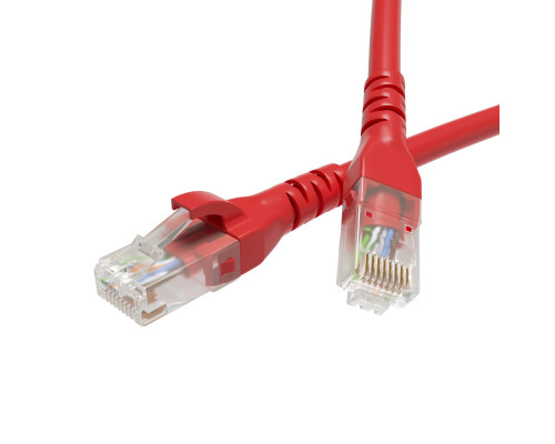 Патч-корд неэкранированный CAT5E U/UTP 4х2, LSZH, красный, 2.0м RN5EUU4520RD | Патч-корд неэкранированный CAT5E U/UTP 4х2, LSZH, красный, 2.0м