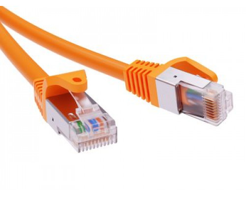 Патч-корд экранированный CAT6A F/UTP 4х2, LSZH, оранжевый, 10.0м RN6AFU4500OR | Патч-корд экранированный CAT6A F/UTP 4х2, LSZH, оранжевый, 10.0м
