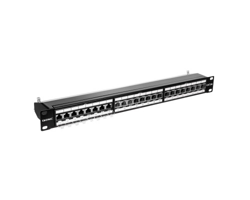 Патч-панель 19, 1U, CAT6A, 24 порта RJ45, экранированная RN6APPF241 | Патч-панель 19, 1U, CAT6A, 24 порта RJ45, экранированная