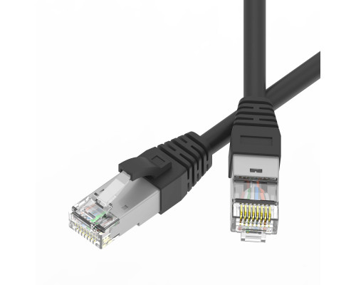 Патч-корд экранированный SLIM CAT6A S/FTP 4х2, 28 AWG, LSZH, чёрный, 3м RN6ASF4530BK-28 | Патч-корд экранированный SLIM CAT6A S/FTP 4х2, 28 AWG, LSZH, чёрный, 3м