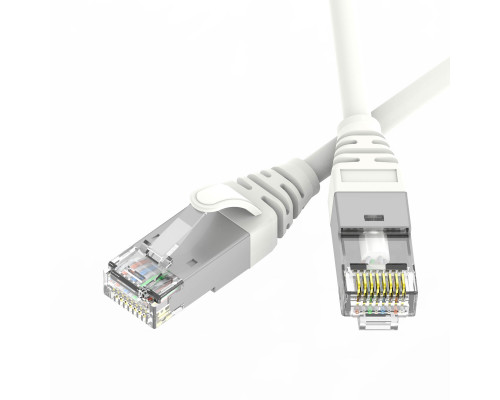Патч-корд экранированный Ultra SLIM CAT6A S/FTP 4х2, 30 AWG, LSZH, белый, 3м RN6ASF4530WH-30 | Патч-корд экранированный Ultra SLIM CAT6A S/FTP 4х2, 30 AWG, LSZH, белый, 3м
