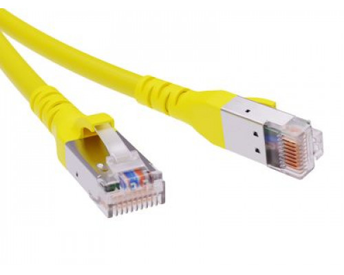 Патч-корд экранированный CAT6A S/FTP 4х2, LSZH, желтый, 3.0м RN6ASF4530YL | Патч-корд экранированный CAT6A S/FTP 4х2, LSZH, желтый, 3.0м