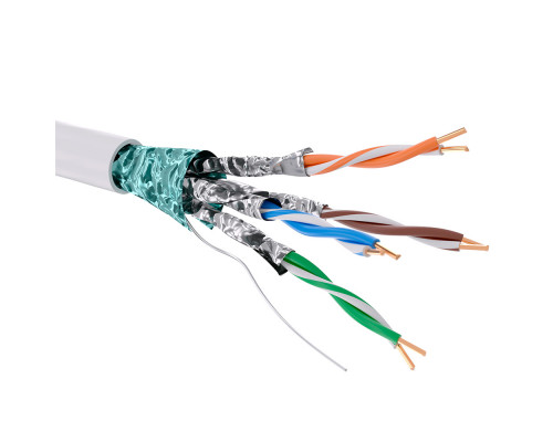 Кабель CAT 6, F/FTP, нг(А)-HF, бухта 305м, белый RN6FFA01WH | Кабель CAT 6, F/FTP, нг(А)-HF, бухта 305м, белый