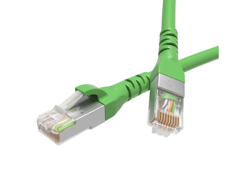 Патч-корд экранированный CAT6 F/UTP 4х2, LSZH, зелёный, 2.0м RN6FU4520GN | Патч-корд экранированный CAT6 F/UTP 4х2, LSZH, зелёный, 2.0м