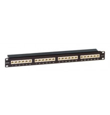 Патч-панель 19,1U,CAT6, 24 порта RJ45, экранированная