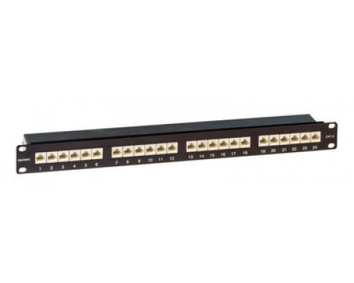 Патч-панель 19,1U,CAT6, 24 порта RJ45, экранированная RN6PPF241BK | Патч-панель 19,1U,CAT6, 24 порта RJ45, экранированная