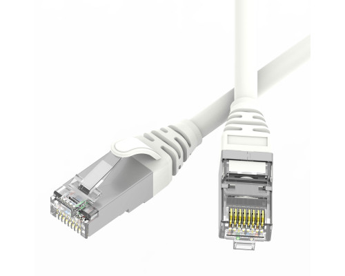 Патч-корд экранированный SLIM CAT6 S/FTP 4х2, 28 AWG, LSZH, белый, 2м RN6SF4520WH-28 | Патч-корд экранированный SLIM CAT6 S/FTP 4х2, 28 AWG, LSZH, белый, 2м