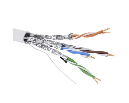 Кабель CAT 6, U/FTP, нг(А)-HF, бухта 305м, белый RN6UFA01WH | Кабель CAT 6, U/FTP, нг(А)-HF, бухта 305м, белый