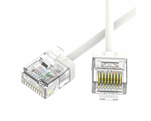 Патч-корд неэкранированный Ultra SLIM CAT6 U/UTP 4х2, 32 AWG, LSZH, белый, 0,6м RN6UU4506WH-32 | Патч-корд неэкранированный Ultra SLIM CAT6 U/UTP 4х2, 32 AWG, LSZH, белый, 0,6м