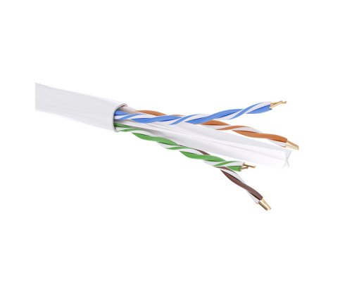 Кабель CAT 6, U/UTP, нг(А)-HF, бухта 305м, белый RN6UUA01WH | Кабель CAT 6, U/UTP, нг(А)-HF, бухта 305м, белый