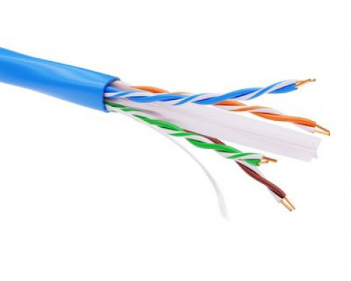 Информационный кабель неэкранированный U/UTP 4х2 CAT6, PVC, синий RN6UUPV3BL | Информационный кабель неэкранированный U/UTP 4х2 CAT6, PVC, синий