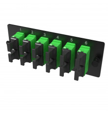 Адаптерная планка 12xMTP адаптеров (opposed key) (цвет адаптеров -зеленый), OS2, 1 HU
