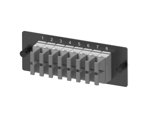 Адаптерная планка 16xMTP(16) адаптеров (allign key) (цвет адаптеров - светло-серый), OM4, 1 HU RNAP16M1UM | Адаптерная планка 16xMTP(16) адаптеров (allign key) (цвет адаптеров - светло-серый), OM4, 1 HU