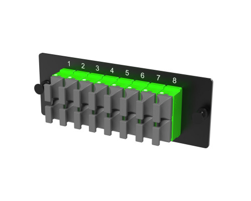 Адаптерная планка 16xMTP(16) адаптеров (opposed key) (цвет адаптеров - зеленый), OS2, 1 HU RNAP16M1US | Адаптерная планка 16xMTP(16) адаптеров (opposed key) (цвет адаптеров - зеленый), OS2, 1 HU