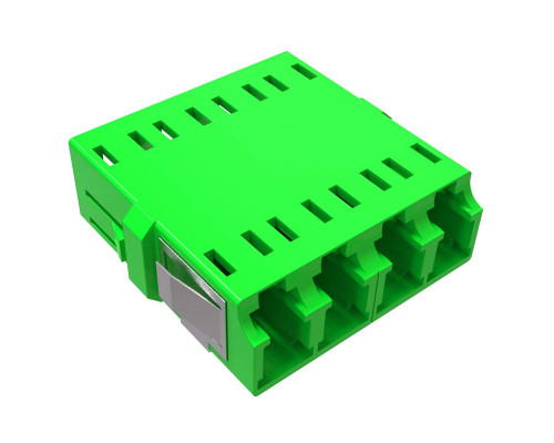 Адаптер LC/APC-Quad, Senior/Senior, SC-footprint, ОS2, зеленый RNFA9AQLC | Адаптер LC/APC-Quad, Senior/Senior, SC-footprint, ОS2, зеленый