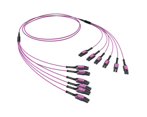 Оптическая разветвительная сборка 12ОВ 50/125 OM4, 6хLC Duplex Uniboot/6хLC Duplex Uniboot, 10м RNFLL12410 | Оптическая разветвительная сборка 12ОВ 50/125 OM4, 6хLC Duplex Uniboot/6хLC Duplex Uniboot, 10м